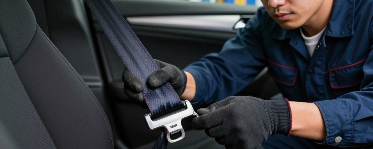 Autogordel versleten
