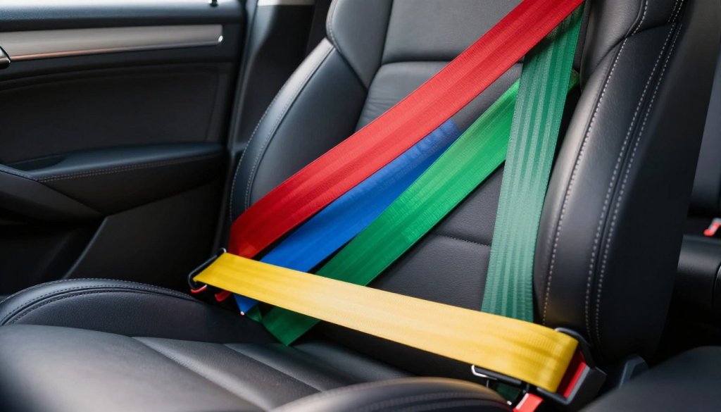 Gekleurde autogordels voor een uniek interieur