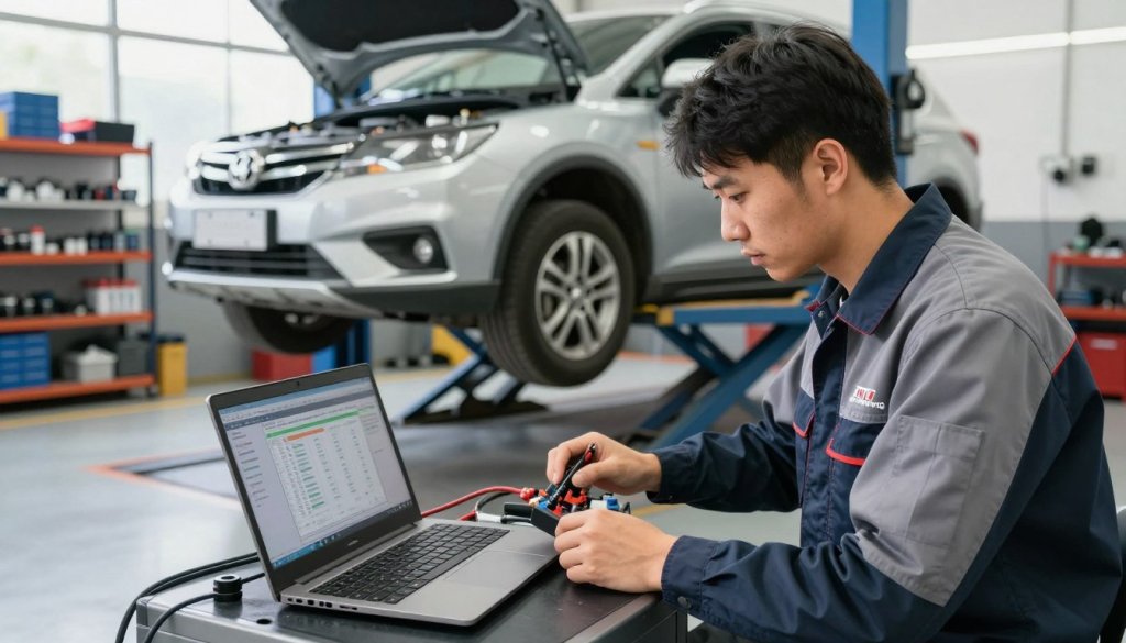 Professionele diagnose van een mild hybrid accu